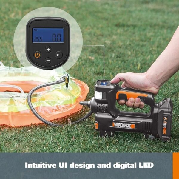 9d3a86ceeea146159ffa209b30dbcab9 20V MAX Cordless Multi-Function Air Pump Inflator (1 x 2.0aH Battery and 1 x Charger Included) – Black