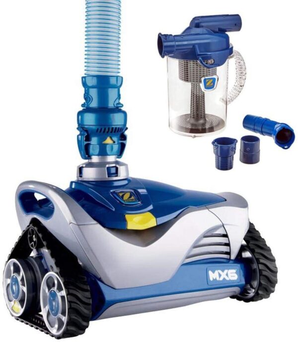 9d543694d1ac45aebc16292494be5401 Automatic Suction Side Pool Cleaner Vacuum with Cyclonic Leaf Canister