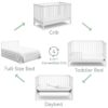 Storkcraft Hillcrest 4-in-1 Convertible Crib-White