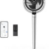Dreo oscillating fan for bedroom,150°+120° Omni-Directional Quiet Floor Fans with Smart Control, 110ft Pedestal Fan with DC Motor, 9 Speeds, 6 Modes, 43” Inches, 12H Timer, Wi-Fi/Voice/Alexa