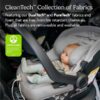 UPPAbaby Mesa Max Infant Car Seat/Base with Load Leg and Robust Infant Insert Included (White+Grey Chenille)