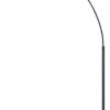 Arc Floor Lamp with Chrome Bell Shade and Faux White Marble Base for Living Room, Home Office, Dining Room, Bedroom