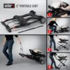 6557 Q Portable Cart, 28.2 x 21 x 25 , Black
