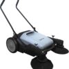 Walk-Behind Outdoor Hand Push Floor Sweeper – 5.25 Gallon Capacity – 25.5′′ Sweeping Width – Sweeps up to 27,900 ft2 / Hour, Grey