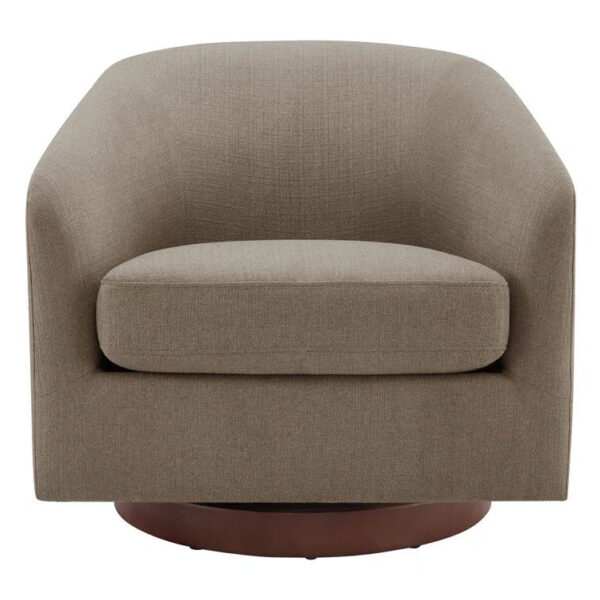 9ed5bb8f19234f50899b65a841984338 Upholstered Swivel Barrel Chair