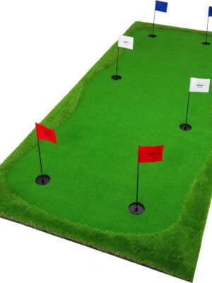 GoSports 12’x5′ Golf Putting Green for Indoor & Outdoor Putting Practice