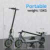 Electric Scooter – 8.5′′ Solid Tires, 350W Motor, Up to 19 MPH and 21-23 Miles Long-Range Portable Foldable Commuting Scooter for Adults with Double Braking System and App
