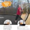 JUMPZYLLA Trampoline 8FT 10FT 12FT 14FT 15FT 16FT Trampoline with Enclosure – Recreational Trampolines with Ladder and AntiRust Coating, ASTM Approval Outdoor Trampoline for Kids