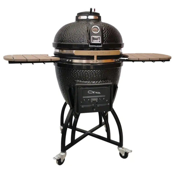 9f4401d7cd7745f49d5090065f14dcc3 Grills 22 in. Kamado Pro Ceramic Charcoal Grill with Grill Cover