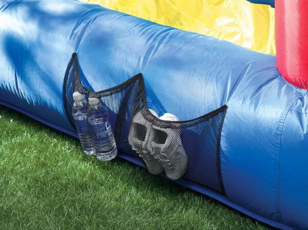 9f91d50575784a66930c2a35d438545b Little Tikes Jump ‘n Slide Inflatable Bouncer Includes Heavy Duty Blower With GFCI, Stakes, Repair Patches, And Storage Bag, for Kids Ages 3-8 Years