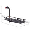 Apex BCCB-1169-2 2-Bike Steel Basket Cargo Carrier with Rack