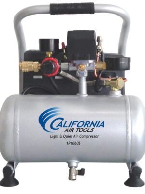 California Air Tools Light and Quiet 1-Gallon Single Stage Portable Corded Electric Horizontal Air Compressor