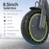 Electric Scooter – 8.5′′ Solid Tires, 350W Motor, Up to 19 MPH and 21-23 Miles Long-Range Portable Foldable Commuting Scooter for Adults with Double Braking System and App