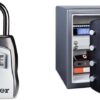 Key Lock Box, Outdoor Lock Box Bundle with SentrySafe Fireproof and Waterproof Safe, 1.23 Cubic Feet