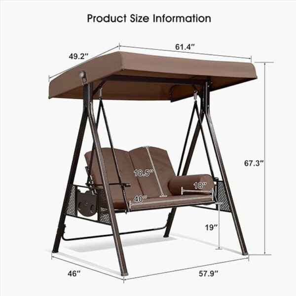 Porch Swing with Canopy