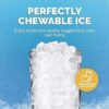 Nugget Countertop Ice Maker with Self-Cleaning Function, Refillable Water Tank, Perfect for Kitchens, Offices, Home Coffee Bars, and More