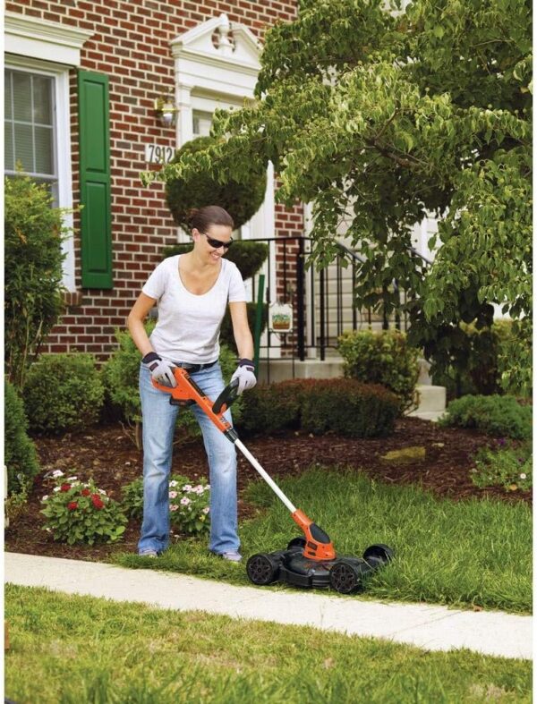 BLACK+DECKER Combination String Trimmer, Lawn Mower, and Edger, Cordless 3-in-1