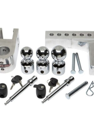 Uriah AlumaTow Adjustable Aluminum Tow Truck Car Trailer Hitch Mount 6 Inch Drop