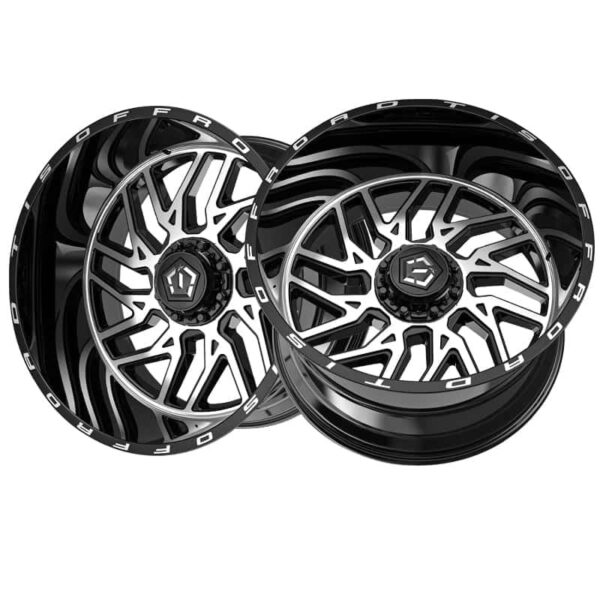 a11b004fb54f4cae898654b09d5e5692 TIS 544MB 20 10 6 135/6 139.7 -25et Machined Gloss Black Wheel