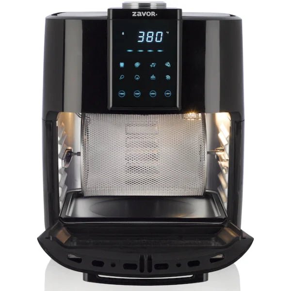 a22c7dfcd323495abea453c9fb81bd2c Zavor Crunch All-in-One 12.7Qt Air Fryer Oven Dehydrator with Rotisserie Racks | Large Capacity for Optimal Air Circulation, Accessories Recipe eBook, Black (ZSEAF22)