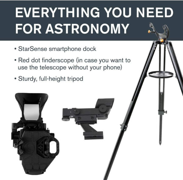 114AZ Smartphone App-Enabled Telescope – Works with StarSense App to