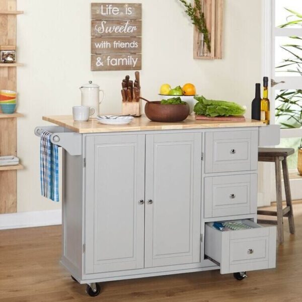 Hardy Solid Wood Kitchen Cart