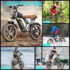 Electric Bike for Adults Q20, 2000/1500W, 37/30MPH,52V 40AH,48V/20AH E-Bike,30-180 Miles Electric Motorcycle, 20′′ Fat Tire Dirt Bike, UL2849 All Terrain for Mountains, Snow, Sand, Road