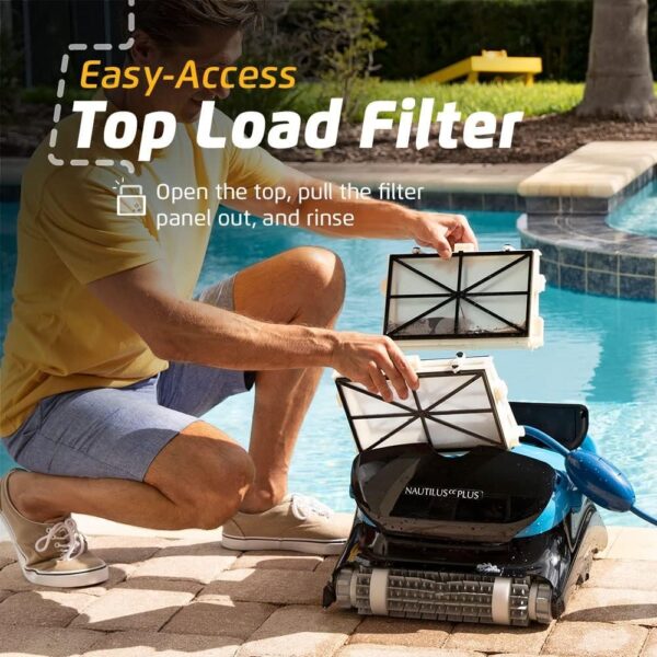 a2c35ccdfdad4df5b3870f511ede1880 Robotic Pool Vacuum Cleaner All Pools up to 33 FT – Wall Climbing Scrubber Brush