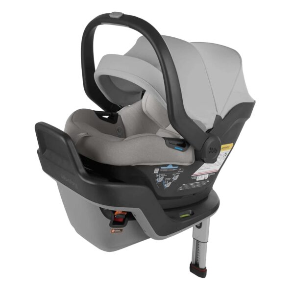 a2cd56e63ac342ff9cf2529d3a014b37 UPPAbaby Mesa Max Infant Car Seat/Base with Load Leg and Robust Infant Insert Included (White+Grey Chenille)