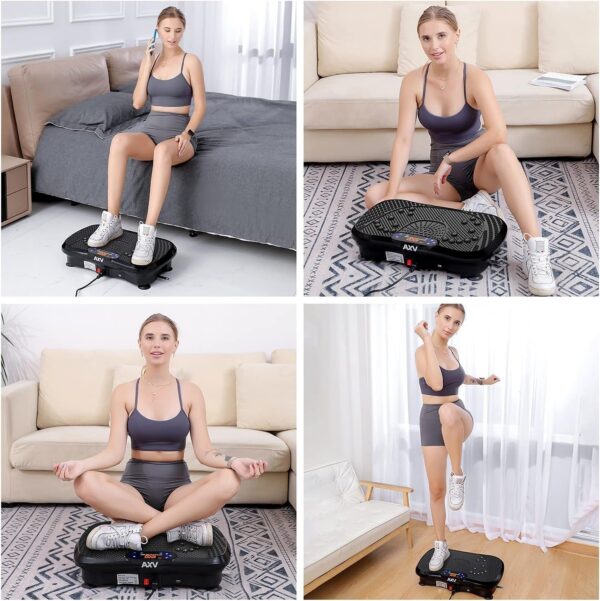 a2ebcc49b7144c4eb9bde739e778f9f0 Vibration Plate Fitness Platform Exercise Machine Vibrating Lymphatic Drainage Shaking Full Body Shaker Workout Vibrate Stand Shake Board Sport Gym for Weight Loss Fat Burner for Women Men