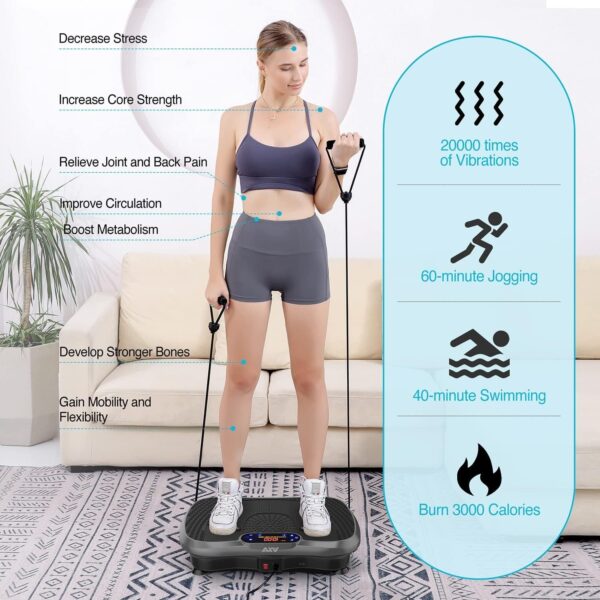 a3c8651cc8be4dc3820ade1d66ae2a1d Vibration Plate Fitness Platform Exercise Machine Vibrating Lymphatic Drainage Shaking Full Body Shaker Workout Vibrate Stand Shake Board Sport Gym for Weight Loss Fat Burner for Women Men
