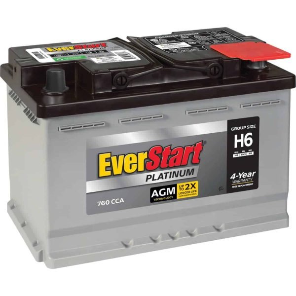 a4200cf914f24f4797d07d5ecb8bf50b EverStart Platinum BOXED AGM Battery, Group Size H6 12V, 760CCA