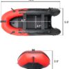 Inflatable Boat | Yacht Dinghy Tender Raft | Multi Person Fishing Boat | Aluminum Floor Oars | Fishing Rod Holders | Heavy-Duty PVC | 2024 Model |
