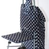 Blue Polka Dot Shopping Grocery Foldable Cart