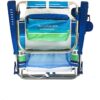 2 Backpack Beach Chairs with Storage Pouch and Towel Bar