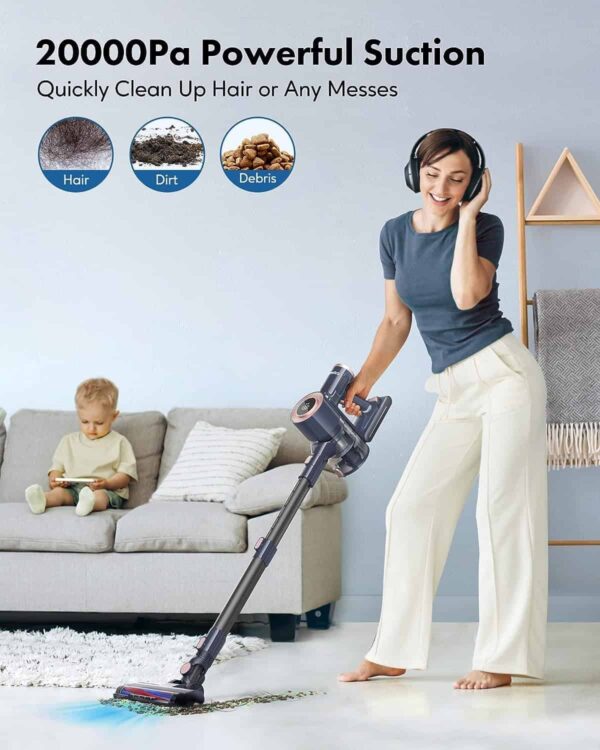 Homeika Cordless Vacuum Cleaner, 20Kpa Powerful Suction Vacuum