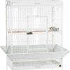 Wrought Iron Select Bird Cage 3154C, Chalk White, 36-Inch by 24-Inch by 66-Inch