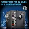 Key Lock Box, Outdoor Lock Box Bundle with SentrySafe Fireproof and Waterproof Safe, 1.23 Cubic Feet