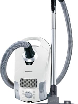 Pure Suction Powerline Canister Vacuum Cleaner, Lotus White