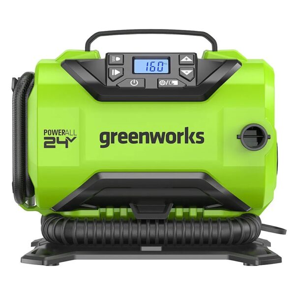 a5b60366878b415e92386da5c06059e3 24 Volt Battery Powered 160-PSI Inflator with 2.0 Ah USB-C Battery & Charger – Green