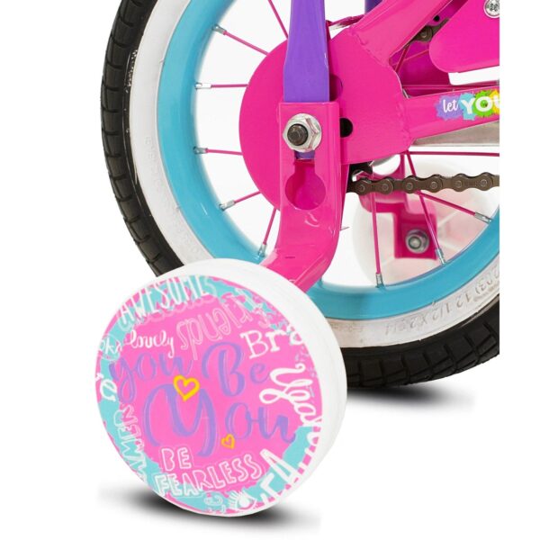 LittleMissMatched 12 In. Let You Be You Unicorn Bike . Pink and Purple