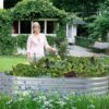 2Pcs Galvanized Raised Garden Bed Kit, 10×4×1ft Galvanized Planter Raised Garden Boxes Outdoor, Oval Large Metal Raised Garden Beds for Vegetables............