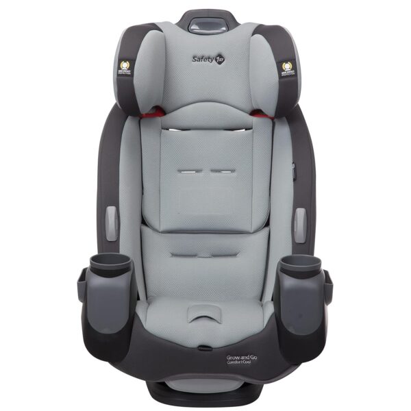 Grow and Go All-in-One Slim Convertible Car Seat, Rear Facing, 5-40 lbs, Forward Facing (30–65 lbs), High Back Booster Seat 40-100 pounds, Aqua Pop