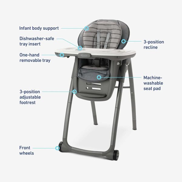 a5f473da836a466e88a5c9eba882d5de Graco Table2Table Premier Fold 7 in 1 Convertible High Chair | Converts to Dining Booster Seat, Kids Table, and More, Maison