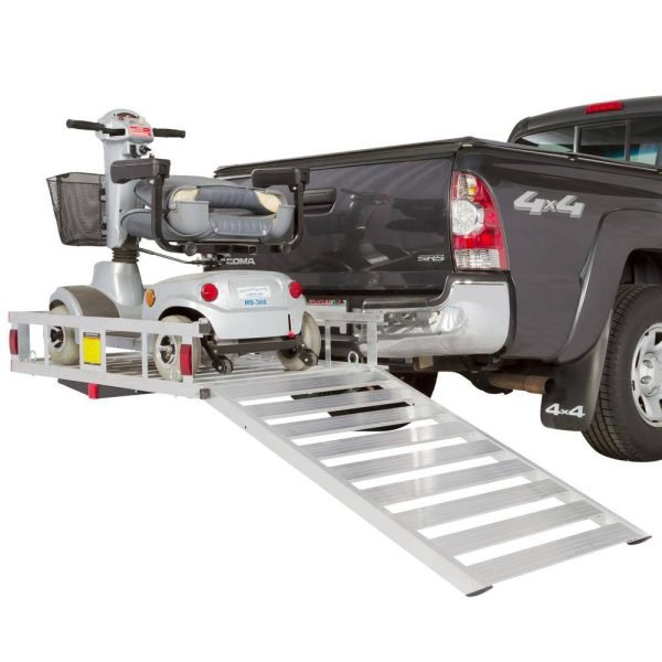 SILVER SPRING WCC-500A 500 lbs. Hitch-Mounted Mobility Scooter Carrier Rack Ramp