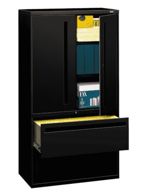 700 Series Lateral File with Storage Cabinet, 36w x 18d x 64.25h, Assorted Colors