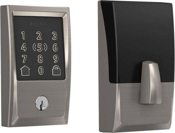 Encode Plus Smart Wi-Fi Lock for Front Door, Keyless Entry Deadbolt, Unlock with Apple Watch, Built-in WiFi and App Control, Easy Install, Alexa & Apple HomeKit Compatible, Matte Black