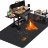 90×52 Inch Under Grill Mat for Outdoor Grill, Fireproof & Waterproof