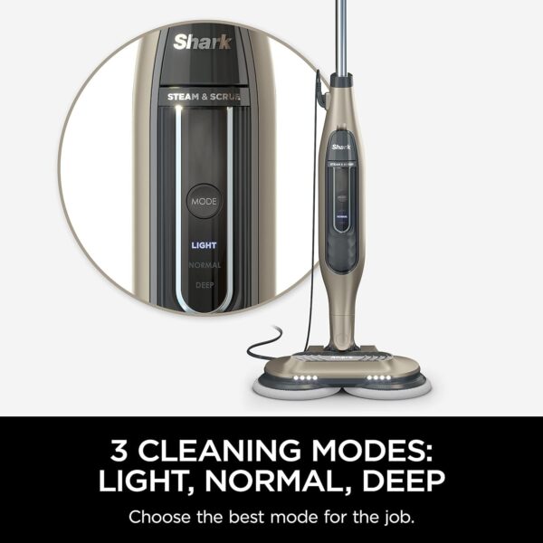 Steam Pickup 3-in-1 Steam Mop Picks Up Debris, Deep Scrubs, & Steam Sanitizes – All At Once, Lightweight Steam Cleaner for Home with Sealed Hard Floors like Hardwood, Tile & Laminate, SD201