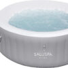 Bestway SaluSpa Miami EnergySense AirJet Inflatable Hot Tub Spa (71′′ x 26′′) | Portable Hot Tub with 2 Covers (1 Energy-Efficient Thermal Cover and 1 Standard Cover) | Fits Up to 2-4 Persons | Black